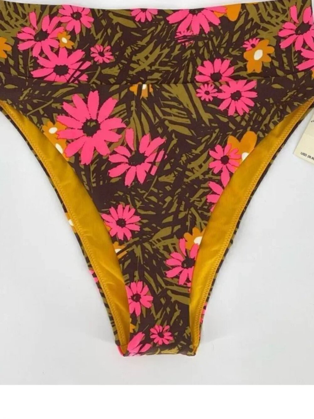 Aerie High‎ Cut Cheeky Bottom, floral, Small